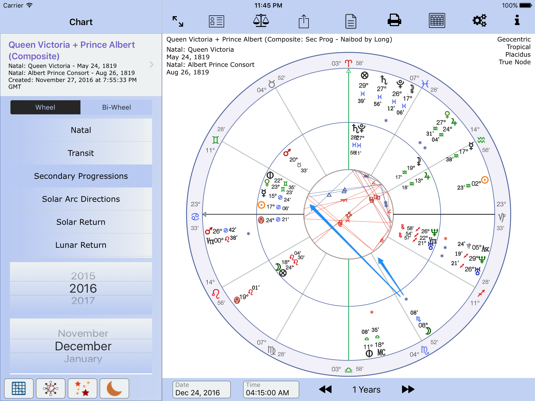 my astrology charts progressed chart