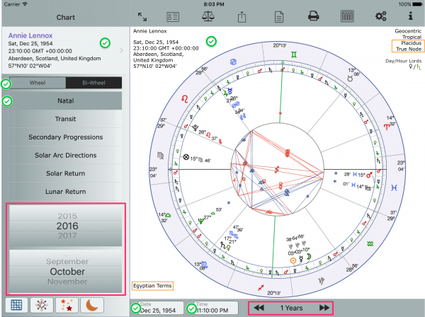 First View - Natal Chart Annie Lennox