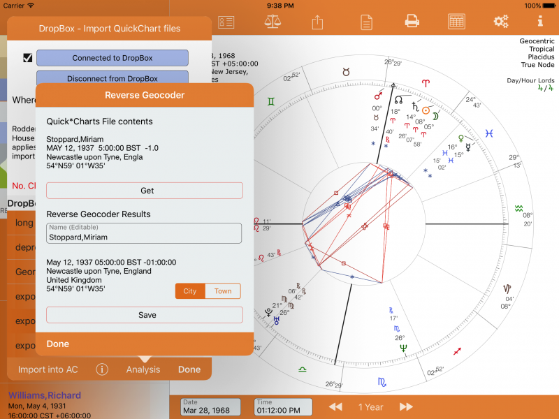Reverse Geocoder results