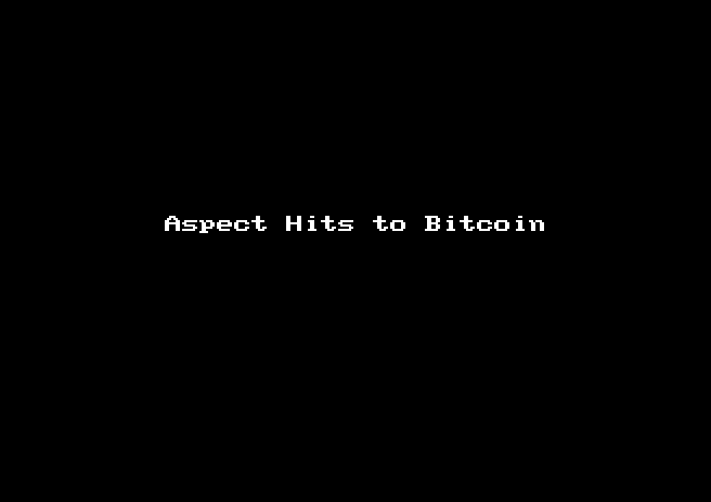 Aspect Hits to Bitcoin