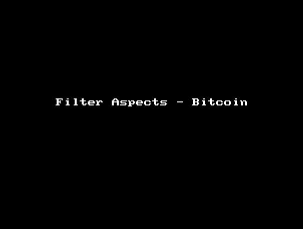 Filter Aspects Bitcoin