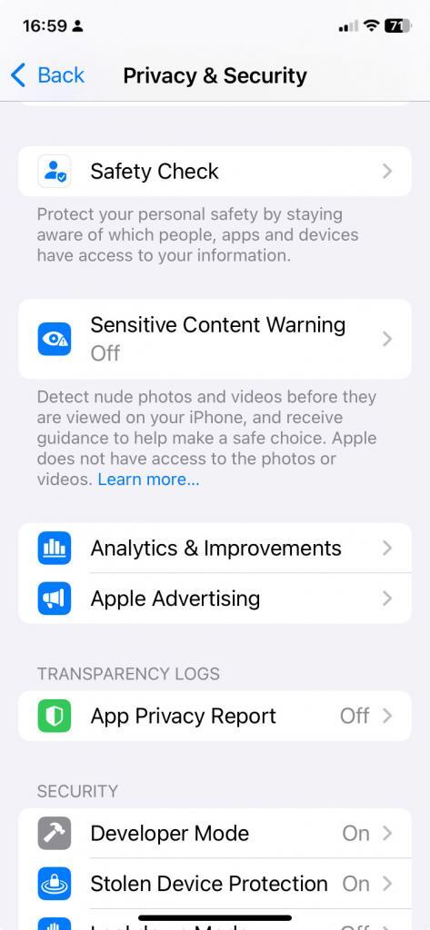 Analytics & Improvements