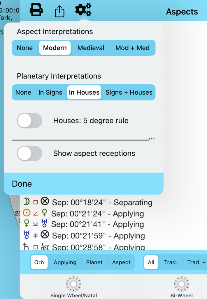 Setting interpretations